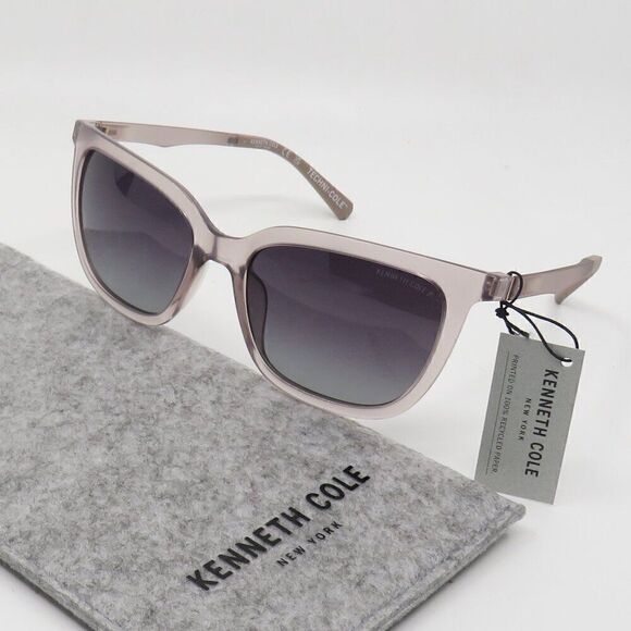 Kenneth Cole Reaction Polarized New KC7262/S 72D Clear Pink/Grey Sunglasses - Picture 1 of 8